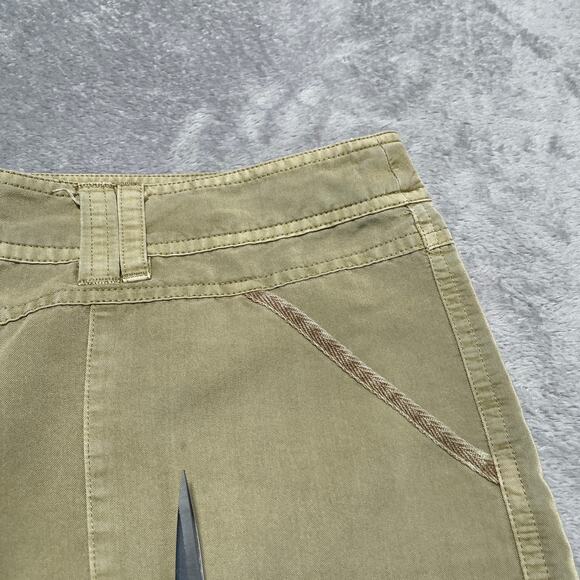 Sandro Pants Womens 10 Tan Cargo Convertible Length Gorpcore Classic Utility - Picture 11 of 15